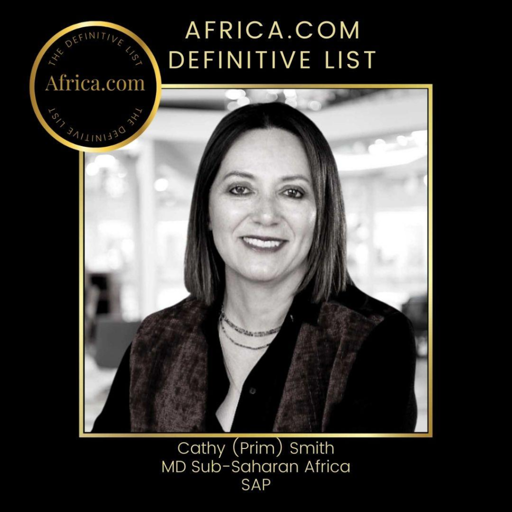 Cathy Smith of SAP Africa Scores a Spot on the Africa.com Definitive List of Women CEOs of the Biggest & Most Complex Businesses in Africa