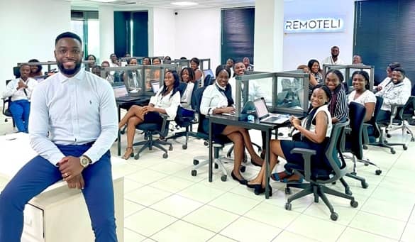 Focus On Solving Problems -Remoteli CEO Advises Start-up Owners 1 samuel and team