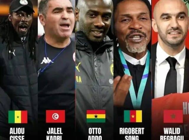 All Five African Teams Will be Led by African Coaches