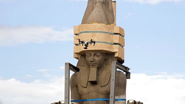Three People Arrested after Trying to Steal a 10-ton Statue of Pharaoh Ramses II