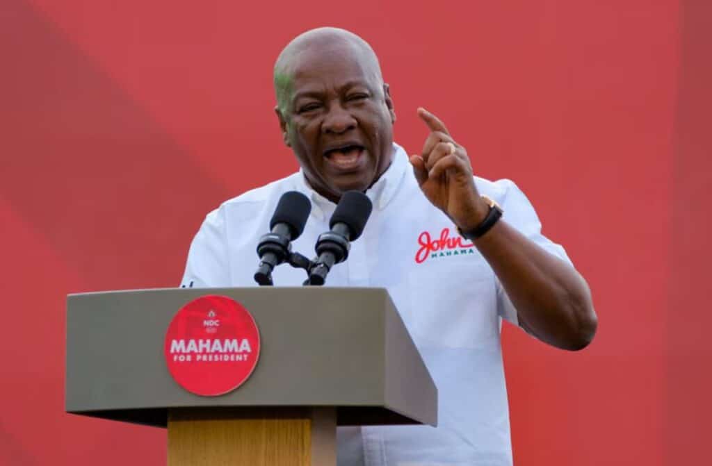 Ghana’s Opposition Leader Mahama Takes Early Lead in Presidential Polls