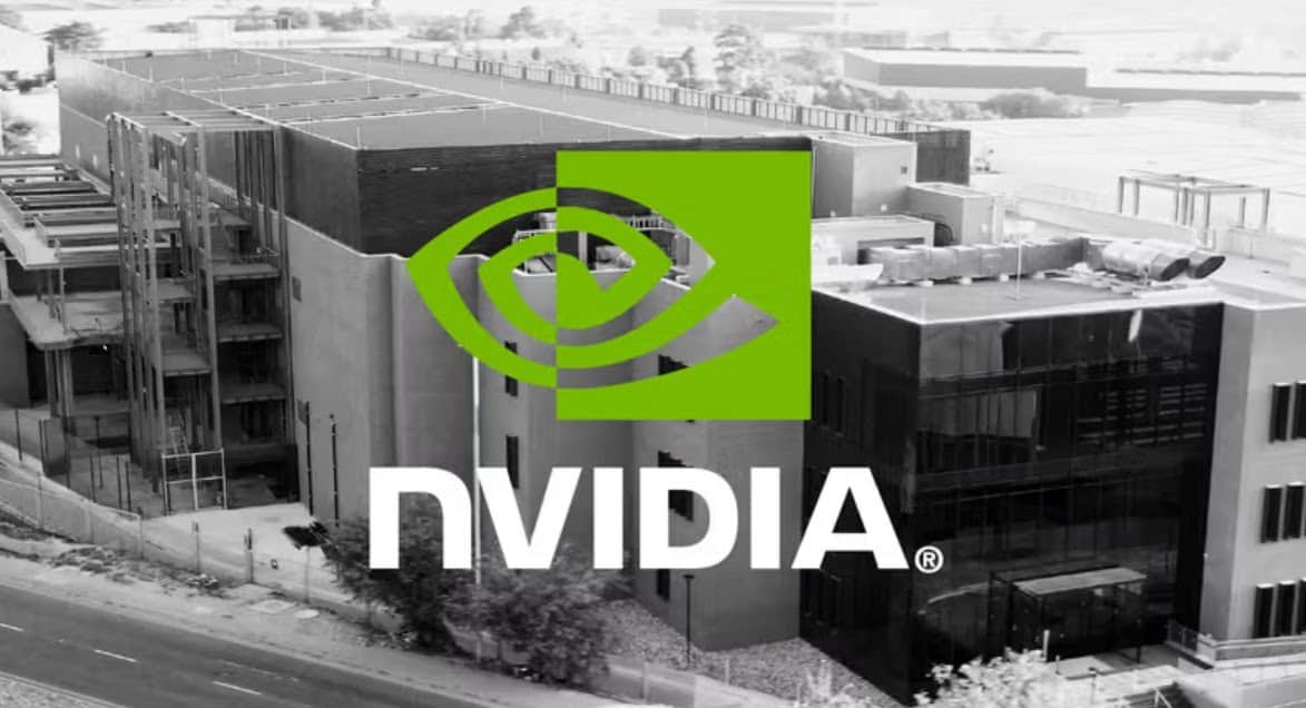 NVIDIA corporate office building in an urban setting.