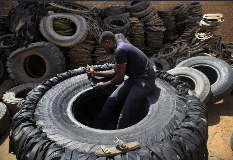 South Sudan Turns Rubber Tires into Affordable Footwear