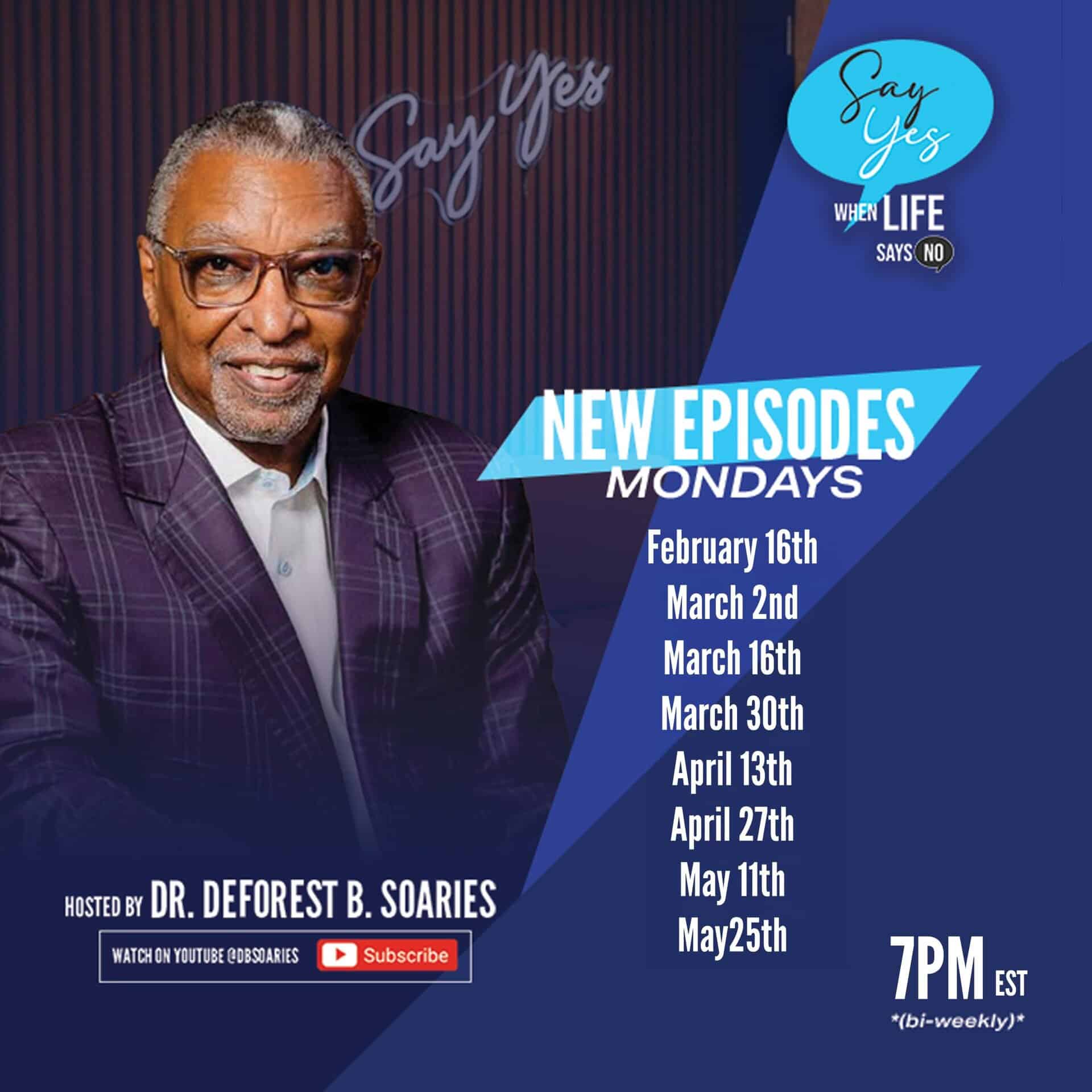 Dr. Soaries hosts inspiring series on life and faith, premiering February 16th.