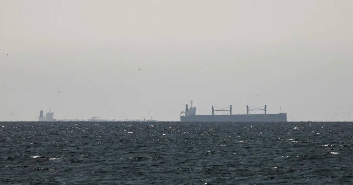 Cargo ship facing delays amid global supply chain disruptions.