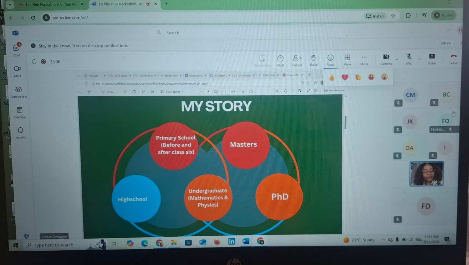 My First Tech Solution Hackathon For Girls In Garissa 3 Girls participating in a tech hackathon at Garissa for young women in STEM.