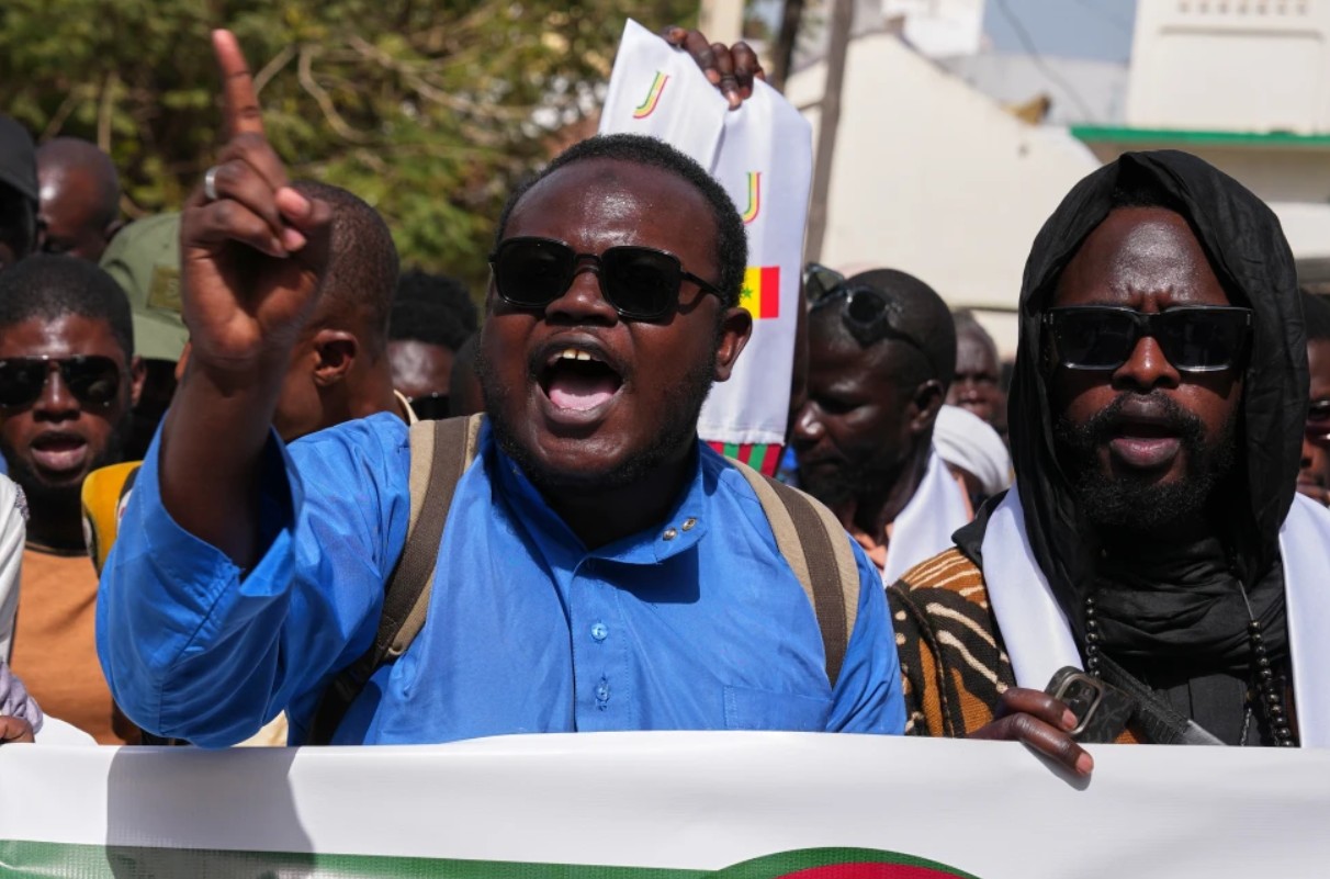 Senegalese protesters