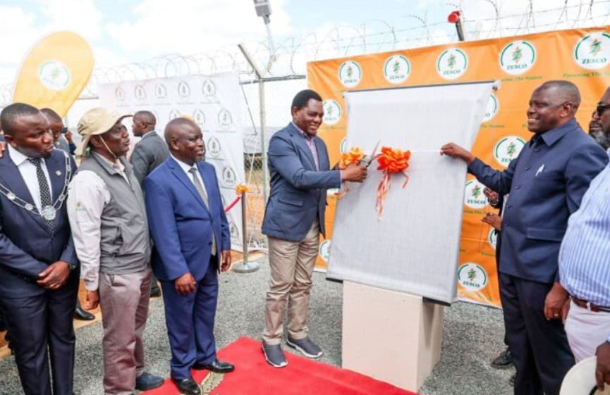 Zambia’s president commissions solar hub