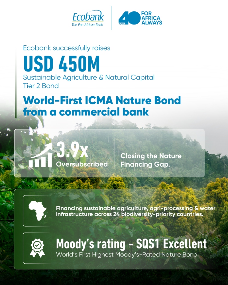 Ecobank Nature Bond LinkedIn infographic